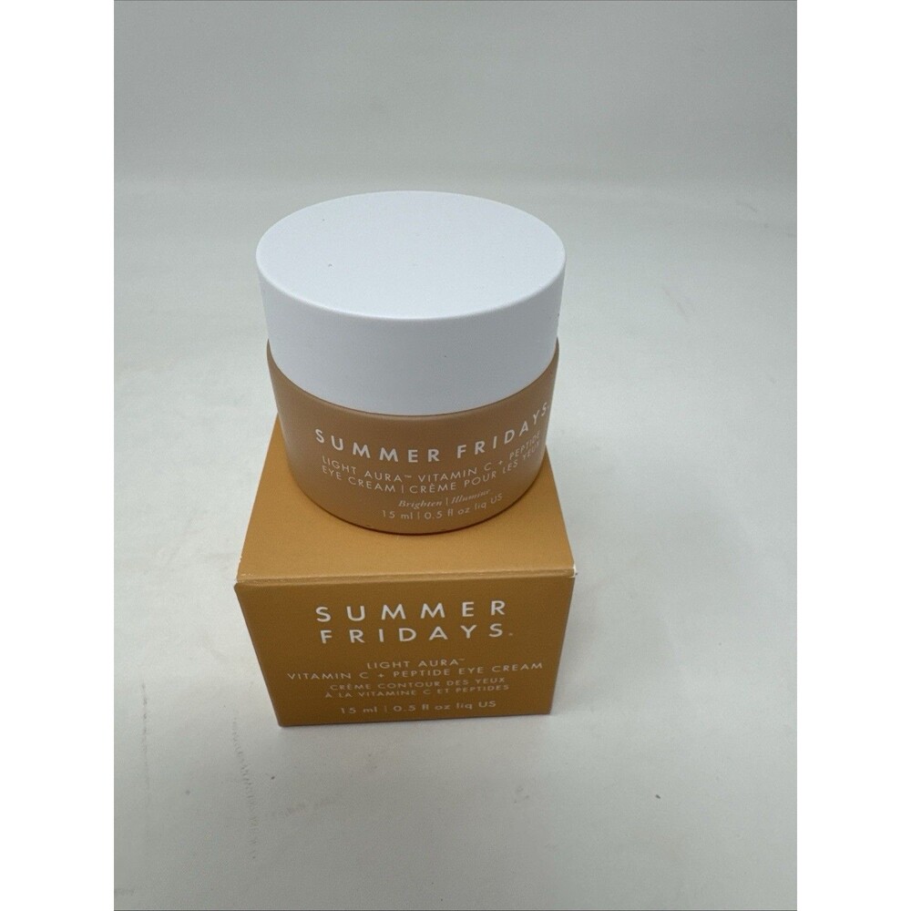 Summer Fridays Light Aura Vitamin C + Peptide Eye Cream Brightening Eye Crea...